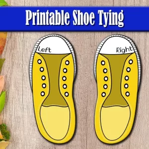 Printable Shoe Tying Template