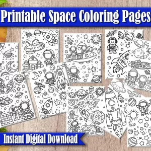 Space Coloring Pages