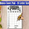 bunco-score-pad