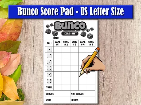 bunco-score-pad