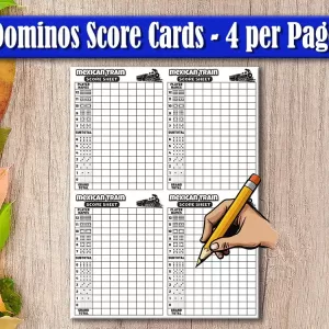 Mexican Train Score Card