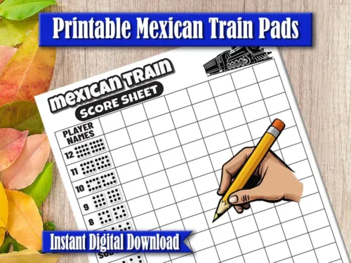 Downloadable game night score pads in multiple sizes, perfect for tracking points during group play.