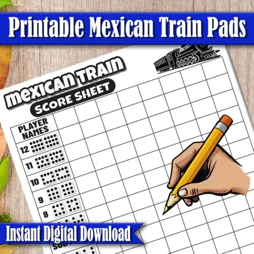 Downloadable game night score pads in multiple sizes, perfect for tracking points during group play.