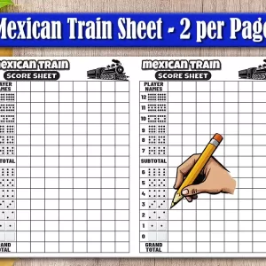 Mexican Train Score Card