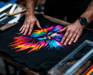 Applying vinyl SVG design onto a t-shirt with Cricut