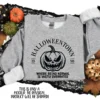 👕 Grey sweatshirt laid flat with Halloween Town 1998 SVG