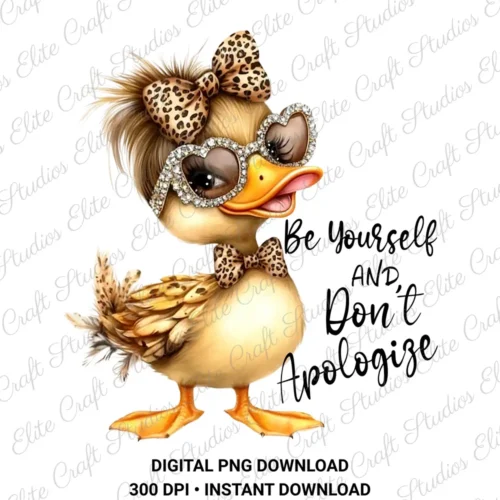 Be Yourself And Don't Apologize Digital PNG Download