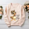 Blush sweatshirt mockup displaying Be Yourself And Don’t Apologize duck design