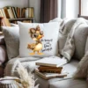 White pillow featuring Be Yourself PNG artwork