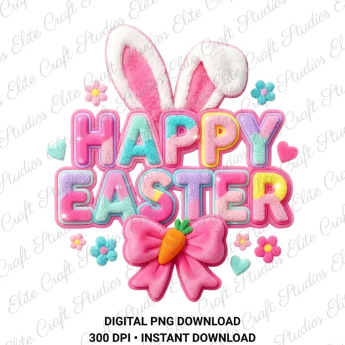 Happy Easter Digital PNG Download
