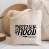 Canvas tote bag featuring a high-quality digital graphic mom png