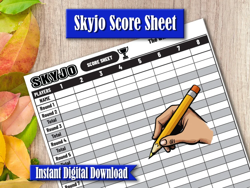 skyjo score sheet copy