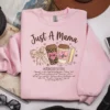 String Cheese Mama Era featured on a light pink sweatshirt
